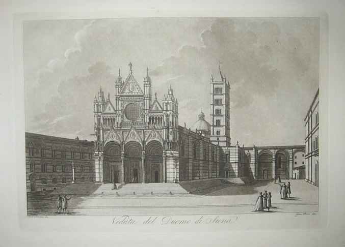 Pera Giuseppe Veduta del Duomo di Siena 1801-1803 Firenze 